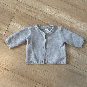 H&M Light Gray Baby Button Down Cardigan